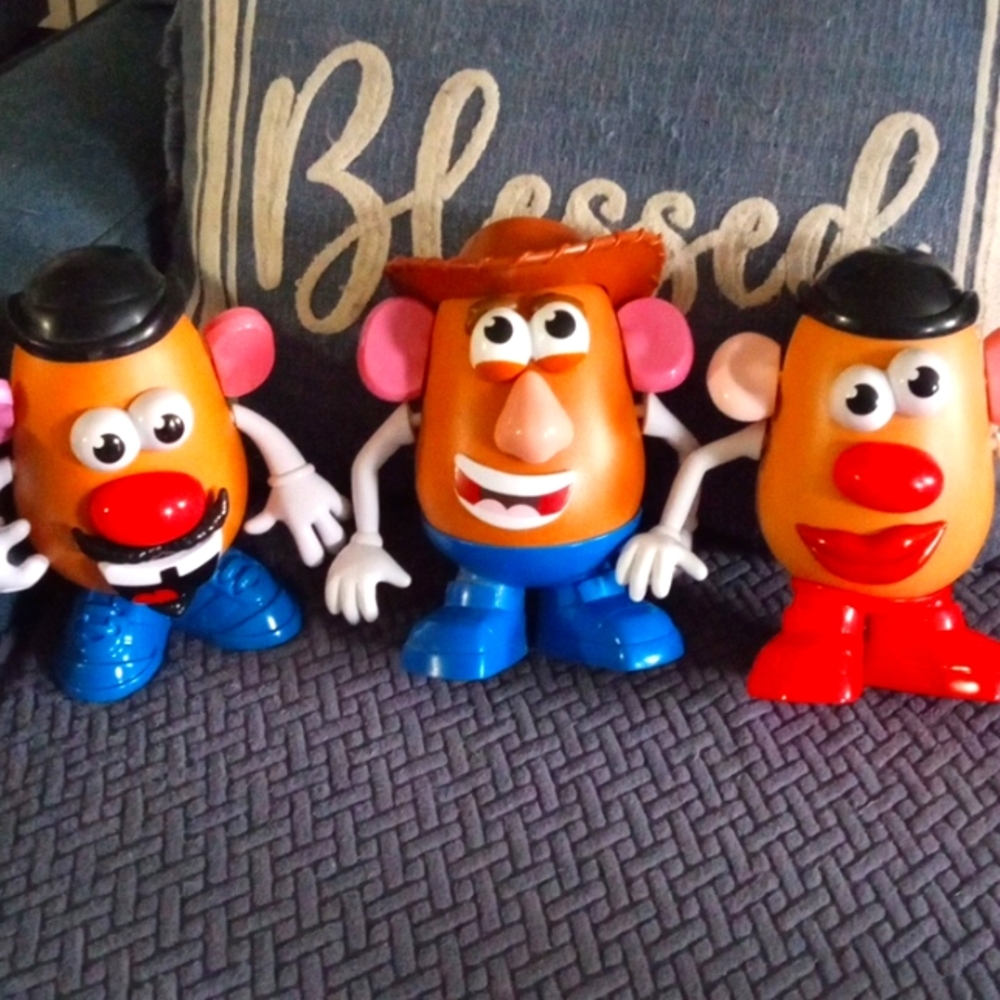 Set of 3 vintage Mr. Potato Head's.